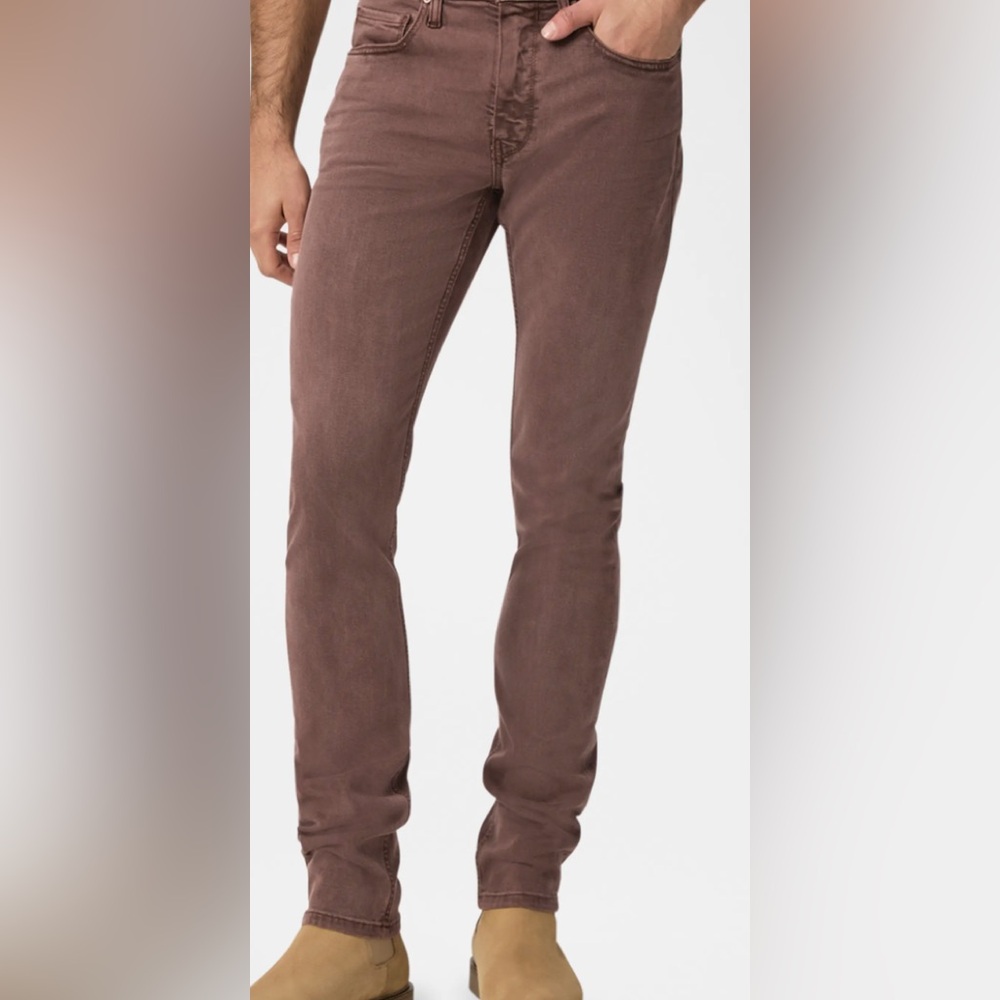 Paige Men's Lennox Slim-Fit Jeans Deep Mauve Sz 30